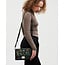 Fable England Cathy Black Embroidered Fold Over Bag