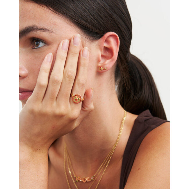 Fable England Key Stud Earrings