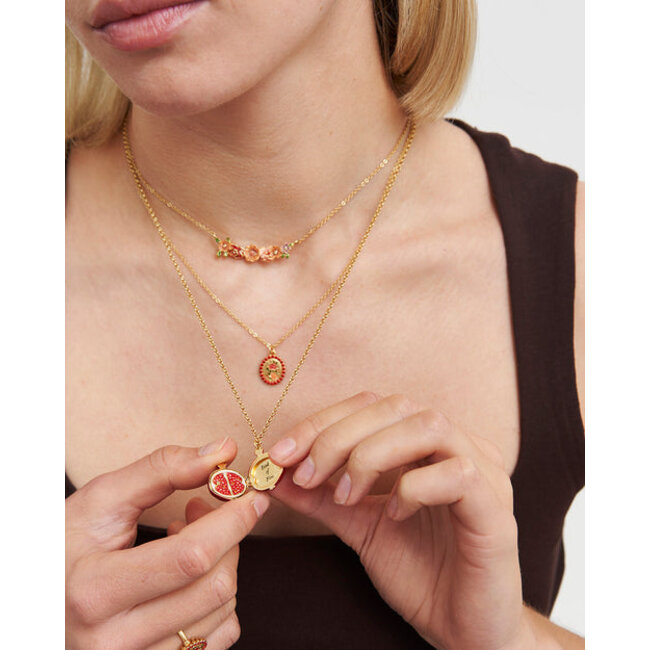 Fable England Pomegranante Locket Necklace