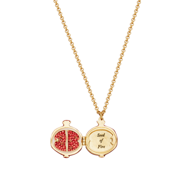Fable England Pomegranante Locket Necklace