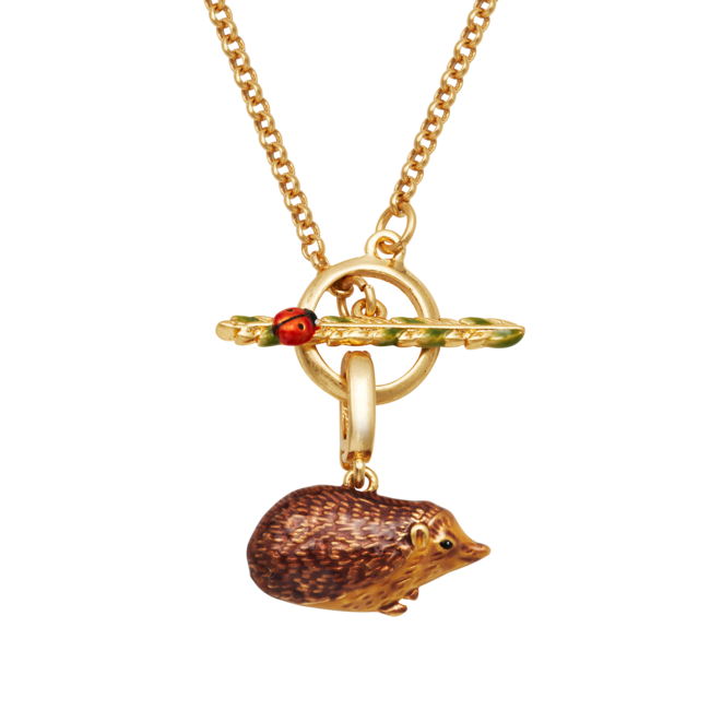 Fable England Ladybird and Hedgehog Toggle Necklace