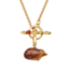 Fable England Ladybird and Hedgehog Toggle Necklace