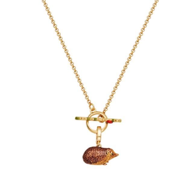 Fable England Ladybird and Hedgehog Toggle Necklace
