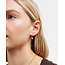 Fable England Orla Raspberry Huggie Earrings