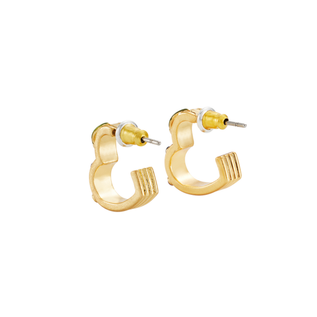 Fable England Orla Hedgerow Heart Hoop Earrings