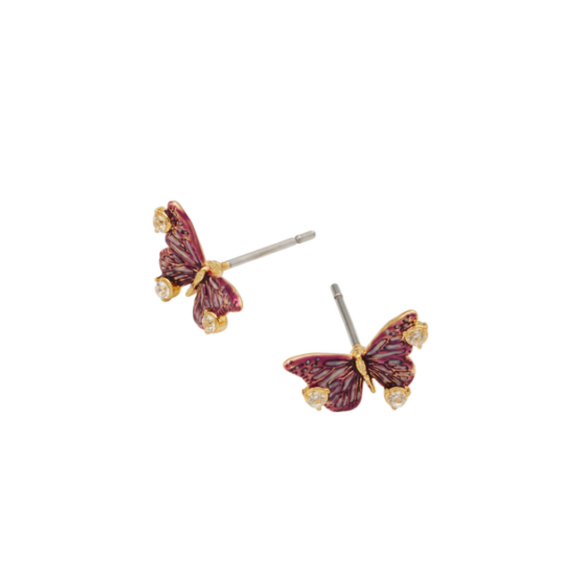 Fable England Eve Butterfly Stud Earrings