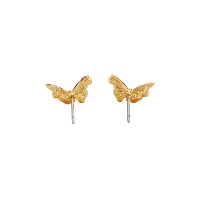Fable England Eve Butterfly Stud Earrings