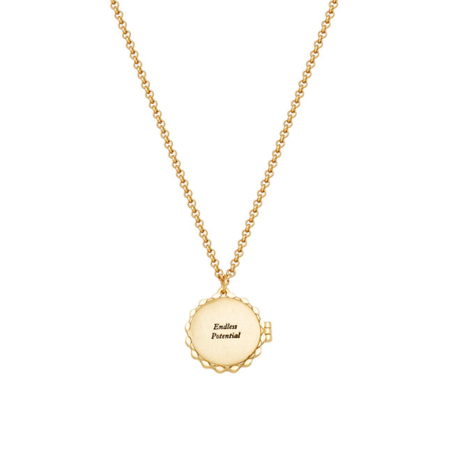Fable England Ivy Blossom Locket Necklace