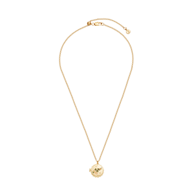 Fable England Ivy Blossom Locket Necklace