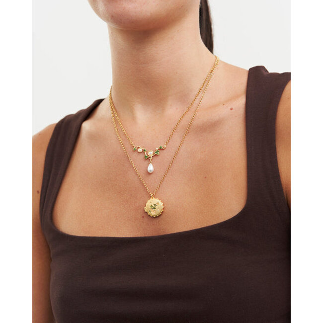 Fable England Ivy Pearl Necklace