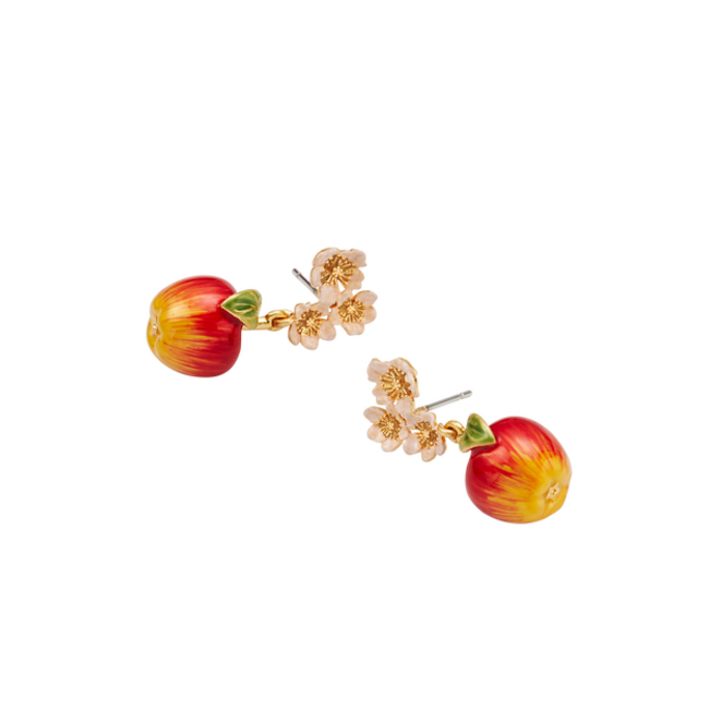 Fable England Apple Blossom Drop Earrings