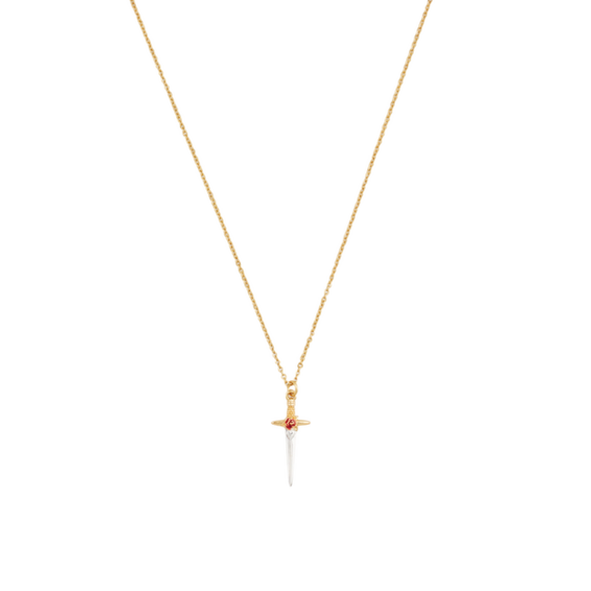 Fable England Rose Dagger Necklace