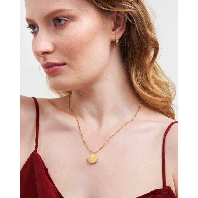 Fable England Sun Locket Necklace
