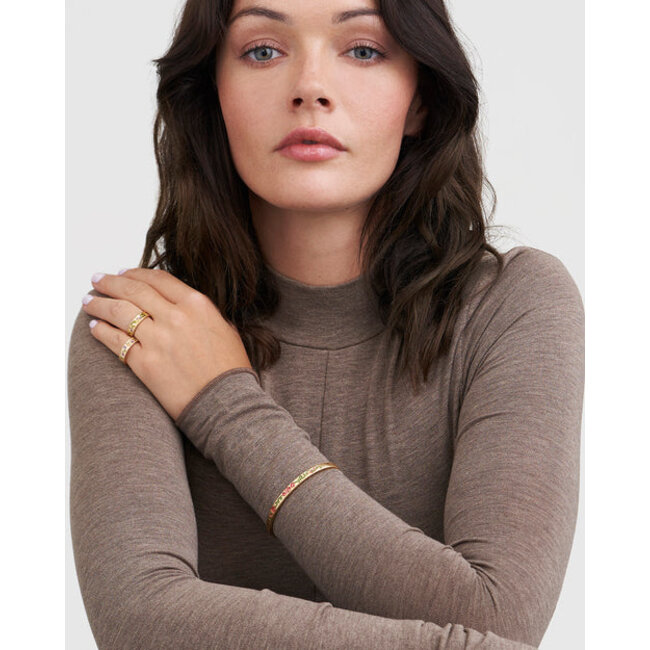 Fable England English Rose Gold Bangle