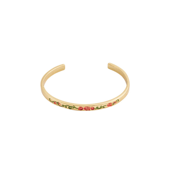 Fable England English Rose Gold Bangle