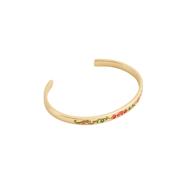 Fable England English Rose Gold Bangle