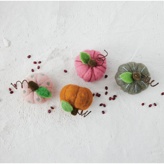 Handmade Wool Felt Pumpkin