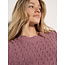 Apricot Pointelle Scallop Neck Jumper
