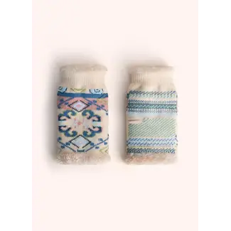 Powder Design Ltd Scandi Cosy Wrist Warmers in Cream