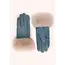 Powder Design Ltd Bettina Faux Suede/Fur Gloves in Denim