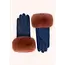 Powder Design Ltd Bettina Faux Suede/Fur Gloves in Navy