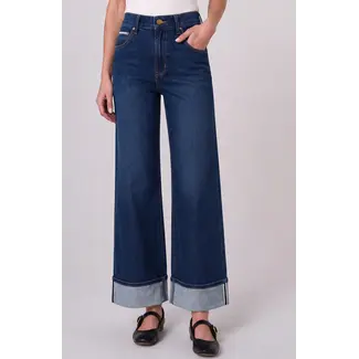 Liverpool Los Angeles Morgan High Rise Cuffed Wide Leg - Cosmic Dust
