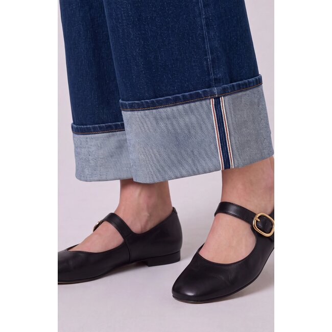 Liverpool Los Angeles Morgan High Rise Cuffed Wide Leg - Cosmic Dust