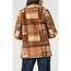Liverpool Los Angeles Double Breasted Peacoat - Nutmeg Multi Plaid