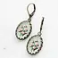 A Pocket of Posies Aqua and Pink Roses Earrings - Floral Bouquet