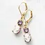 A Pocket of Posies Tiny Lady Cameo Earrings | Light Purple | Vintage Style