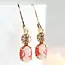 A Pocket of Posies Tiny Lady Cameo Earrings | Coral Peach | Vintage Style