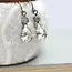 A Pocket of Posies Vintage Glass Teardrop Earrings - Crystal Sparkle