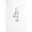 A Pocket of Posies Mint Drop Earrings | Vintage Glass Jewels