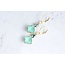 A Pocket of Posies Mint Drop Earrings | Vintage Glass Jewels