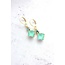 A Pocket of Posies Mint Drop Earrings | Vintage Glass Jewels