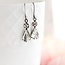 A Pocket of Posies Vintage Glass Teardrop Earrings - Crystal Sparkle