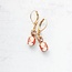 A Pocket of Posies Tiny Lady Cameo Earrings | Coral Peach | Vintage Style