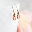 A Pocket of Posies Tiny Lady Cameo Earrings | Coral Peach | Vintage Style