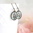 A Pocket of Posies Aqua and Pink Roses Earrings - Floral Bouquet