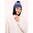 Powder Design Ltd Agatha Pompom Hat in Denim Mix