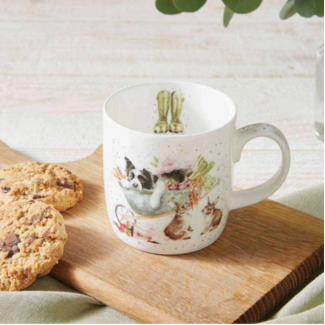 Wrendale 'SLEEPING ON THE JOB' Dog, Cat and Rabbit Mug - 11oz