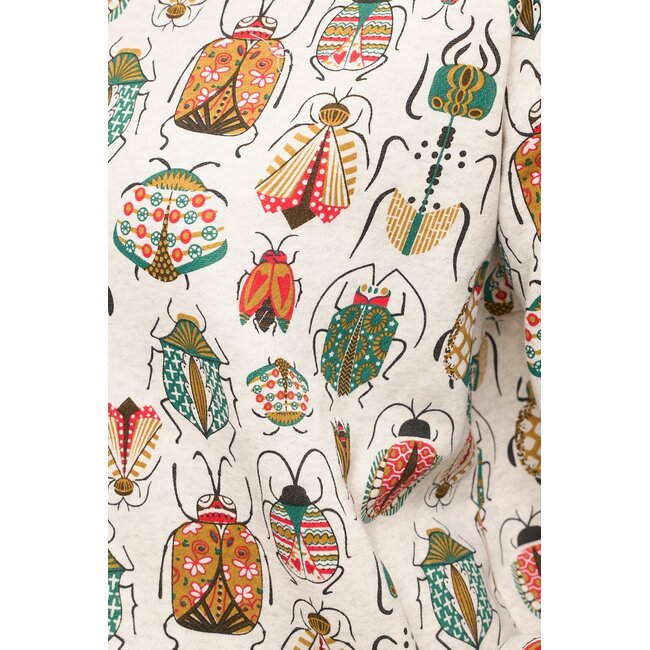 Colorful Bugs Print Sweatshirt