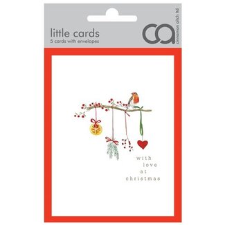 Boxed Cards - Pack of 5 - with love at christmas - branch
