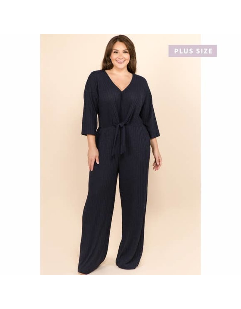 plus size knit jumpsuit