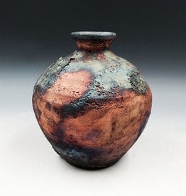 Ken Carmean Small Raku Bottle