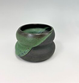 Ashley Rowley Black & Green Planter