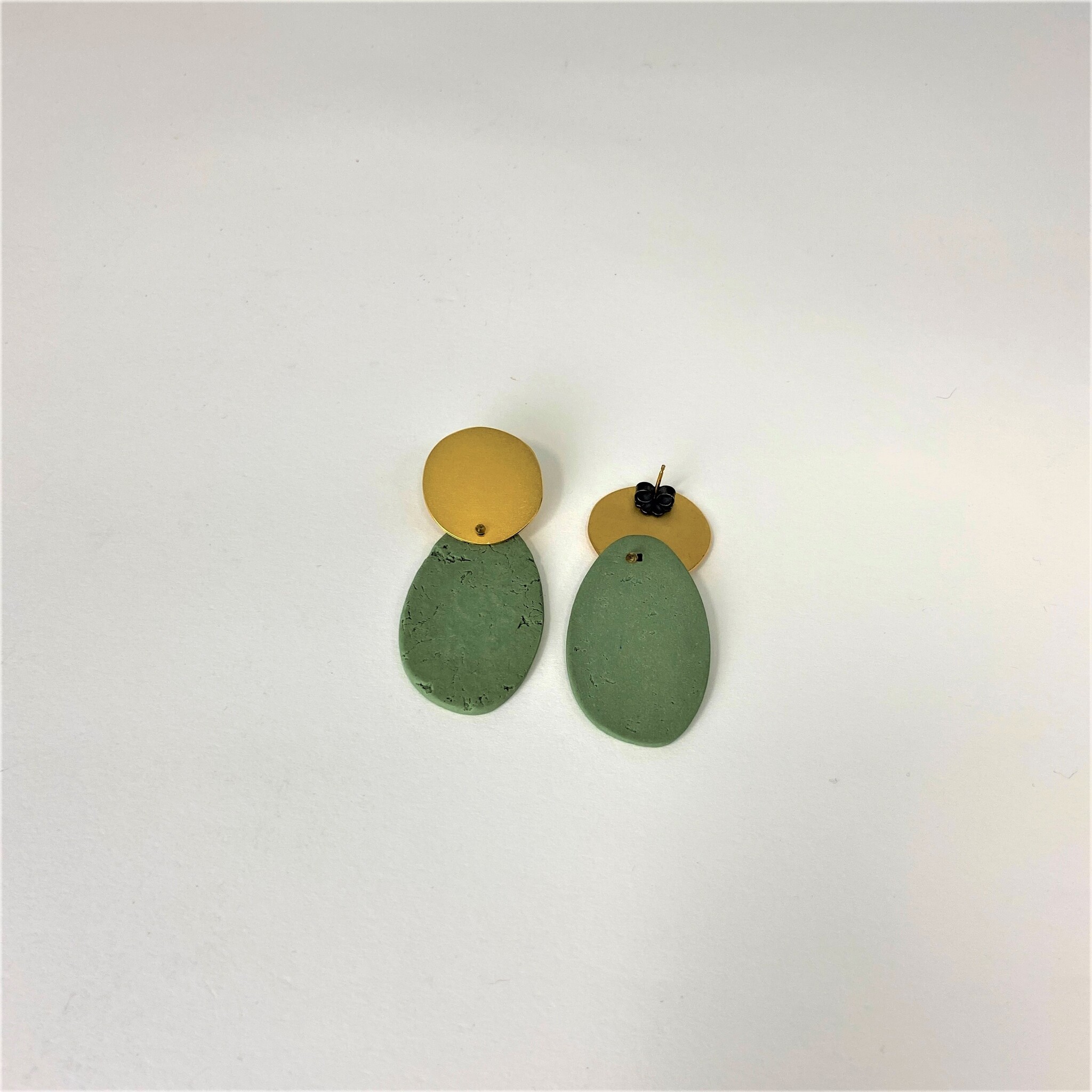 Maia Leppo Green Dangles Earrings