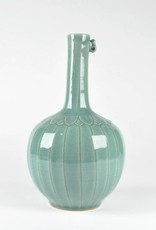 Choi In-Gyu Celadon Bottle, Linear Design