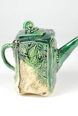B. Anahita King Teapot, Garden Whimsy & Green, Turq Crackle with Patina