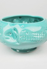 John W. Hopkins Green Porcelain Bowl